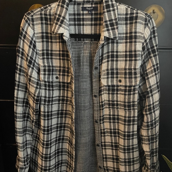 Madewell Plaid Long Sleeve Shirt - Picture 5 of 6